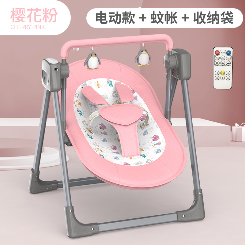 厂家直销 新生儿智能哄睡神器婴儿智能电动摇篮摇床摇椅 跨境详情图7