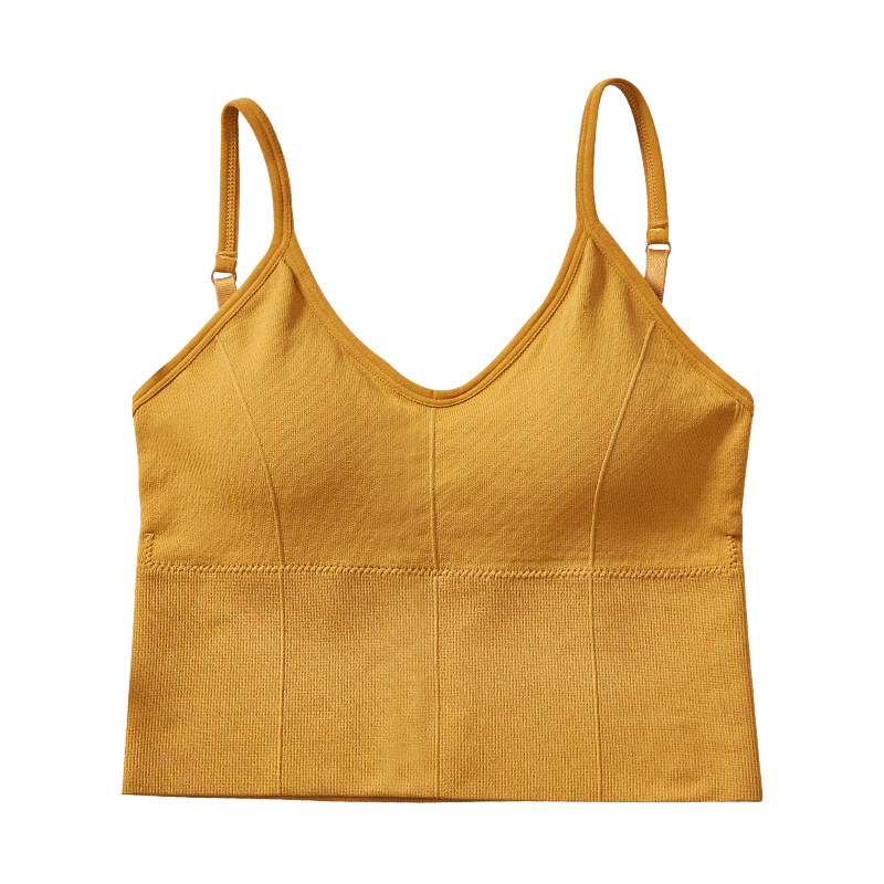The same U-shaped beauty back-hugging, strapless and body-hugging yoga sports vest and women's halter bra as the Internet celebrity Kaka Item Picture