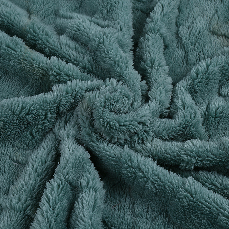 Wholesale of double-sided jacquard diamond-shaped velvet fabric, warp knitted polyester velvet fabric, double-sided comfort-cotton velvet home clothing and blanket fabric details Picture