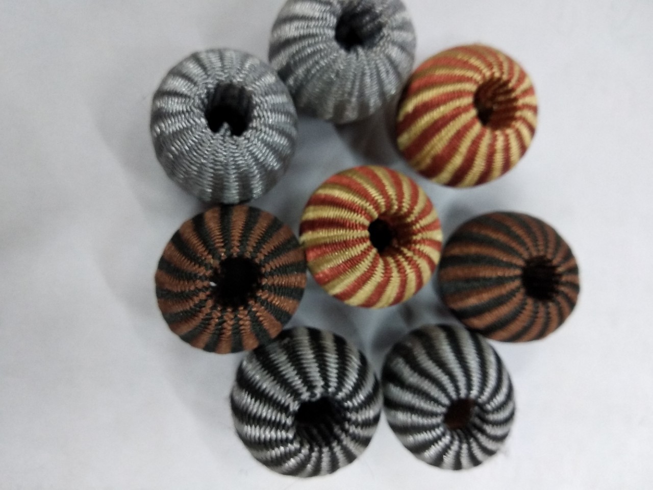 Direct Supply Mixed Two-Color Antique Polyester Woven Tassel Personality Wood Bead Pendant Chinese Wind Su Hanging Fringe Accessories