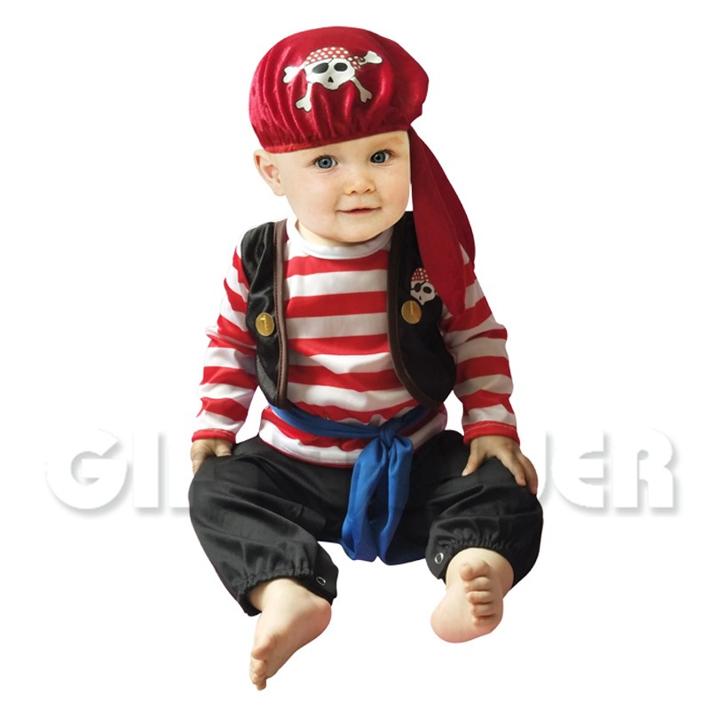 Hwan-woo's cute pirate little vampire Halloween playful children's costume, masquerade ball sleeping bag cosplay costume Item Picture