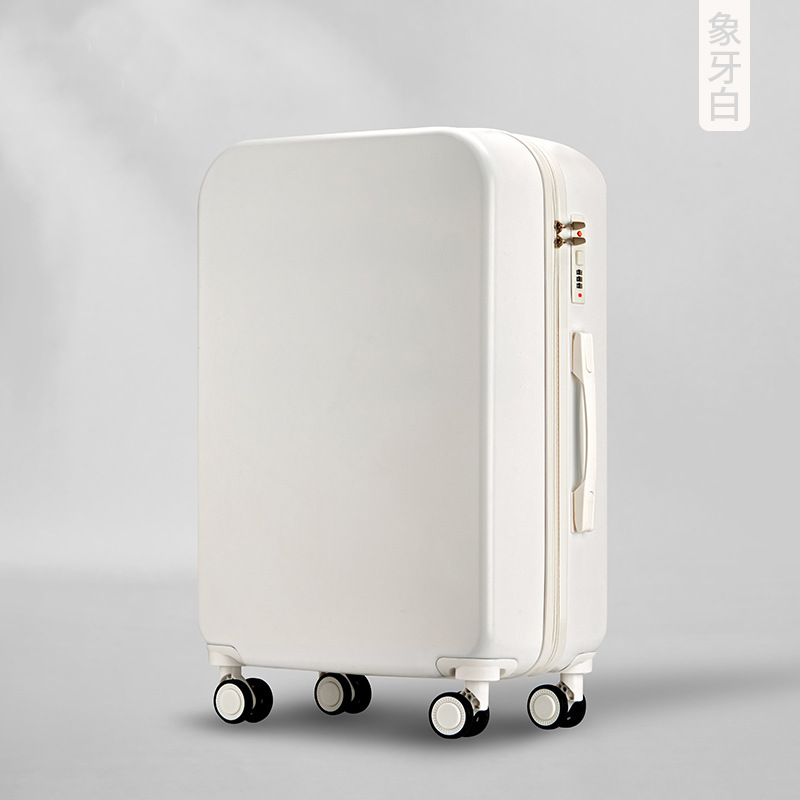 24寸行李箱可爱日系学生少女拉杆箱 轻便万向轮旅行箱 义乌白底实物图