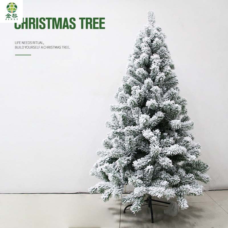 1.8m混合植绒跨境欧美商场装饰圣诞树厂家直供定制规格加密铁底座详情图4