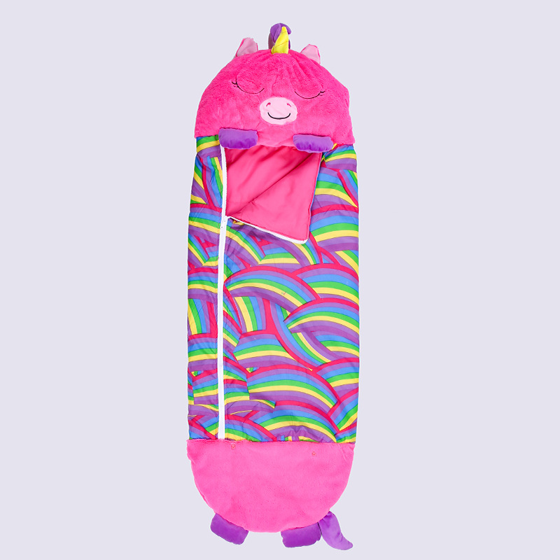 Customized happynappers children's sleeping bags, unicorn baby cartoon prints, warm and anti-kick quilts, and sleeping clothes for cross-border use undefined