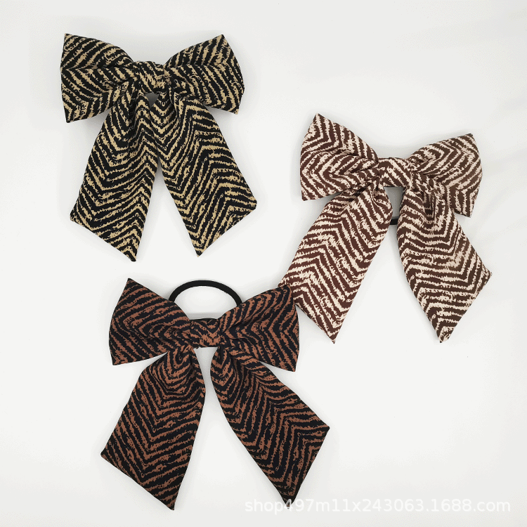 Lace Double Bow Back Head Hair Clip Small Fresh Fashion Simple One-Line Clip Hair Accessories Manufacturers details Picture
