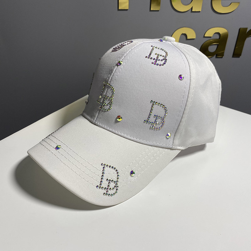 网红同款NYC水钻棒球帽女逛街时尚鸭舌帽旅游百搭防晒遮阳帽子男详情图12