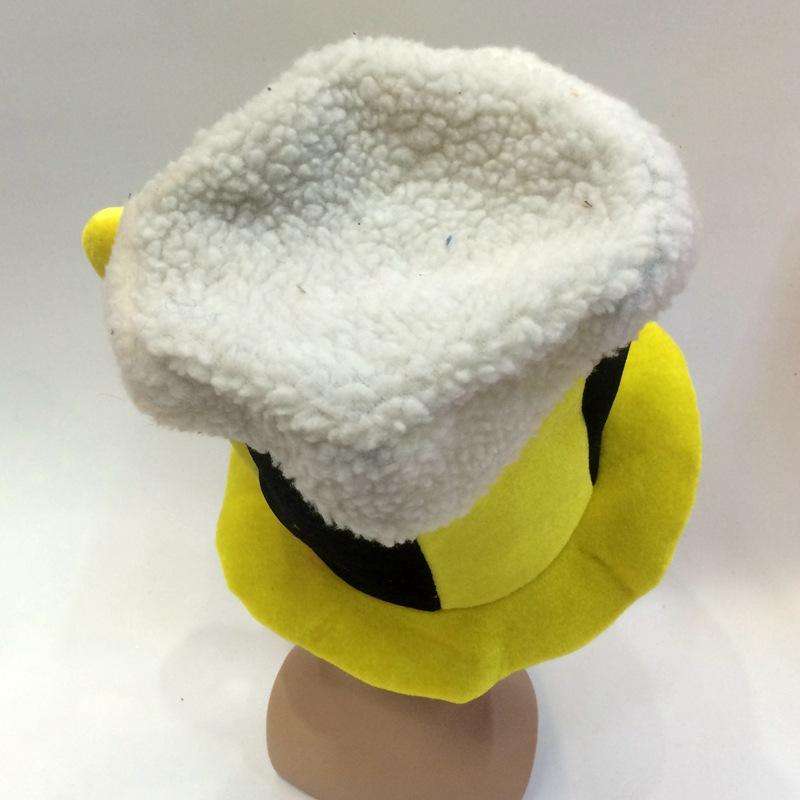 Qianfang Festival wig hat, Yellow and Black Beer Festival hat, watching ball games and drinking hat, foreign trade export beer foam festival hat 3333 Application Scenario