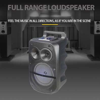 Cmik 8-inch square dance audio system, outdoor performance mobile trolley speaker, home karaoke, high power with wireless microphone details Picture