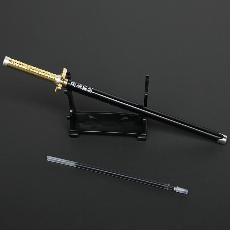 鬼灭之刃刀 中性笔创意卡通玩具可换芯 动漫周边学生文具桌面摆件详情图9