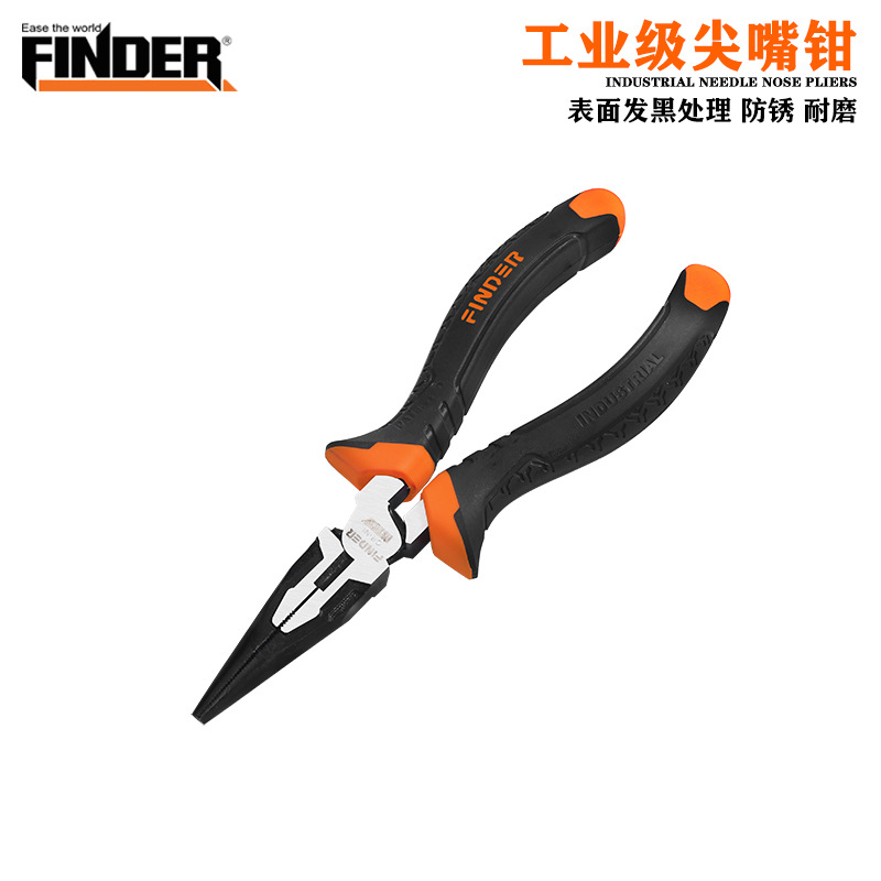 发现者工业级镍铬合金钢尖嘴钳跨境 跨境热销高品质五金工具批发