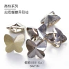 High-end butterfly-pointed bottom irregular-shaped nail water diamond 9*10 butterfly diamond nail accessory diy mobile phone sticker diamond undefined