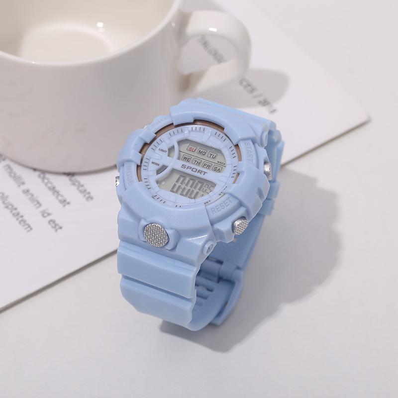 The popular matcha student electronic watch, creative unicorn sports women's wristwatch, waterproof luminous men's watch on Instagram