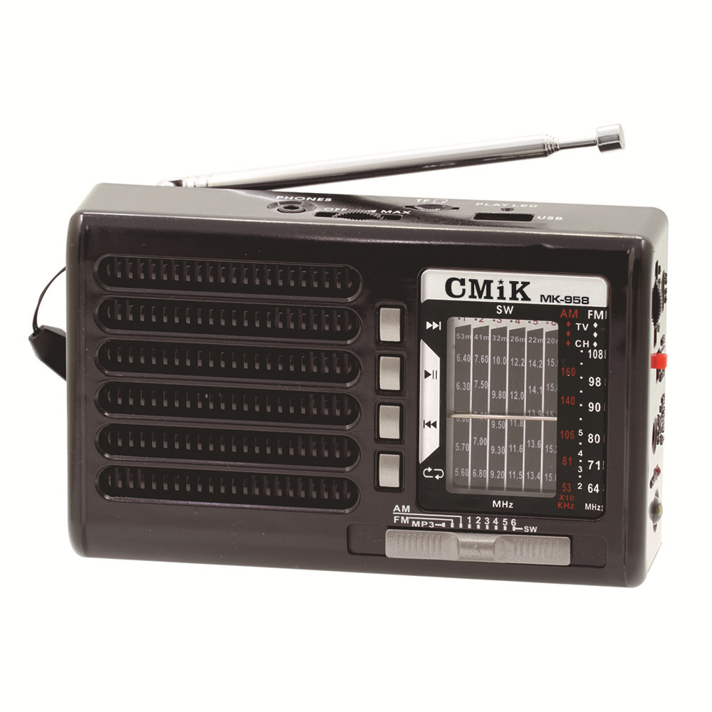 cmik2020 New portable Bluetooth speaker with Antenna Radio, outdoor USB card insertion gift radio