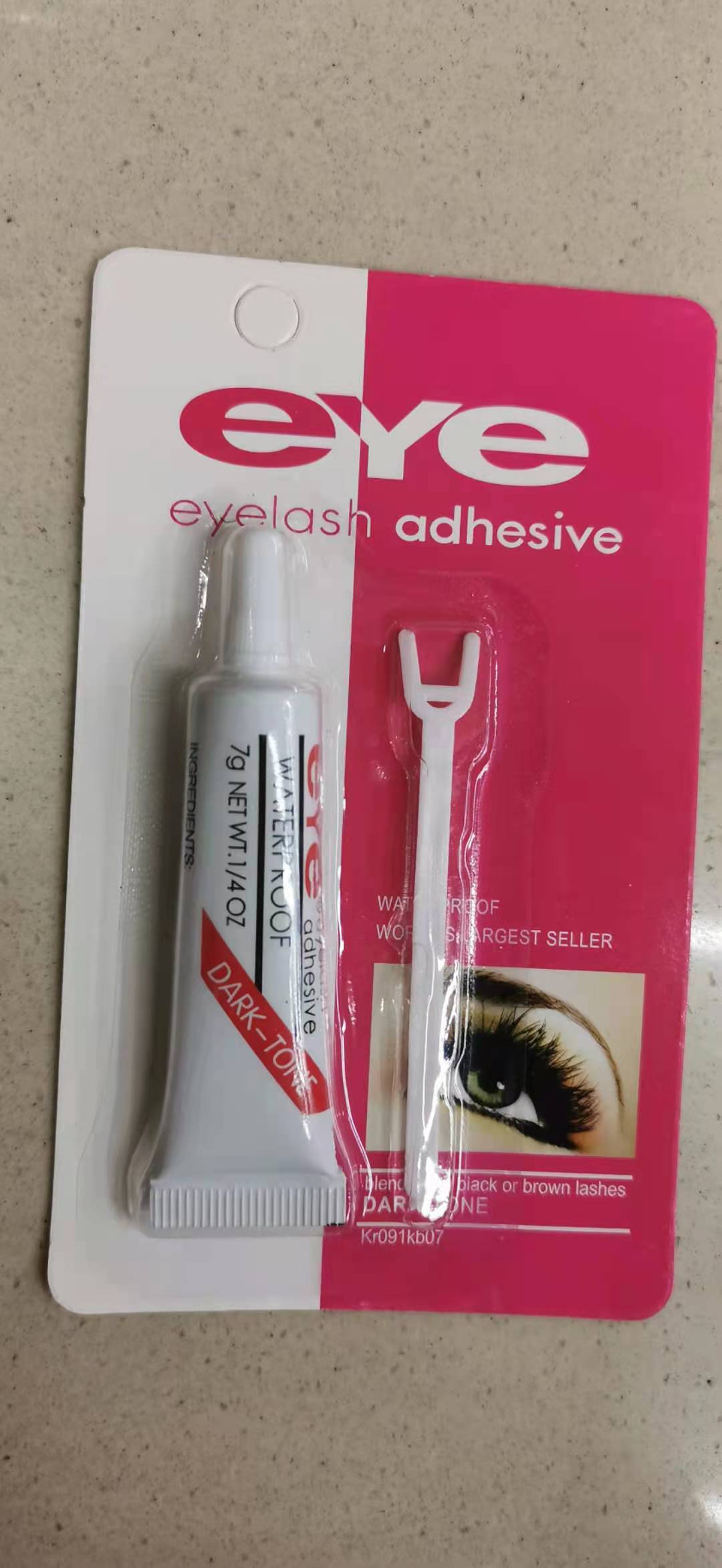 黑白假睫毛胶水双眼皮胶水 美目一次性EYE胶水eyelash glue产品图