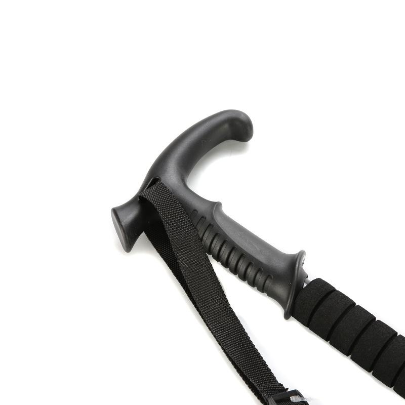 Three-section telescopic straight handle and curved handle high-strength 6061 aluminum alloy outdoor hiking poles, walking sticks and walking crutches Application Scenario