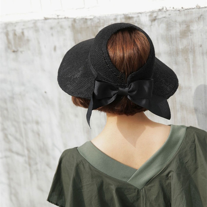 韩国透气凉帽遮阳防晒帽女夏遮脸防紫外线可折叠出游百搭休闲帽子