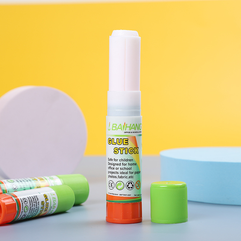 Solid glue, large adhesive stick, 36g, strong glue, kindergarten handicraft class, office stationery, medium-sized white solid glue details Picture