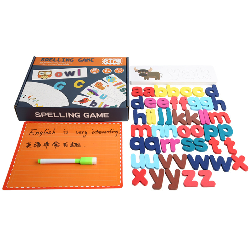 多功能磁性拼图/拼单词游戏/画板白底实物图