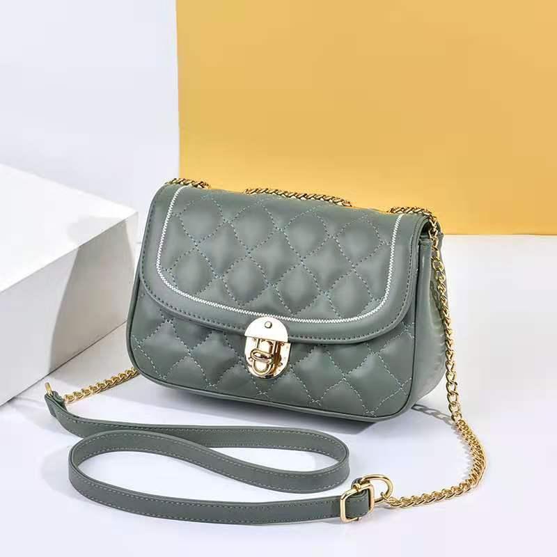 Douyin's same style simple women's bag, Korean solid color portable women's single-shoulder bag, retro and trendy crossbody handbag Item Picture