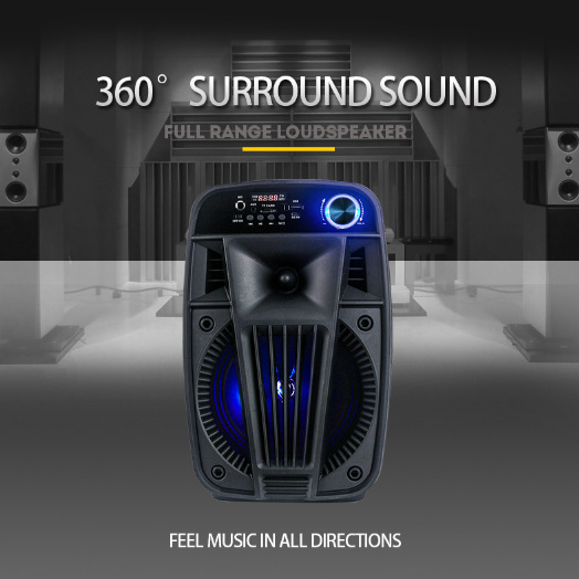 6.5-inch Bluetooth square dance audio subwoofer portable outdoor mobile card-inserting speaker player details Picture
