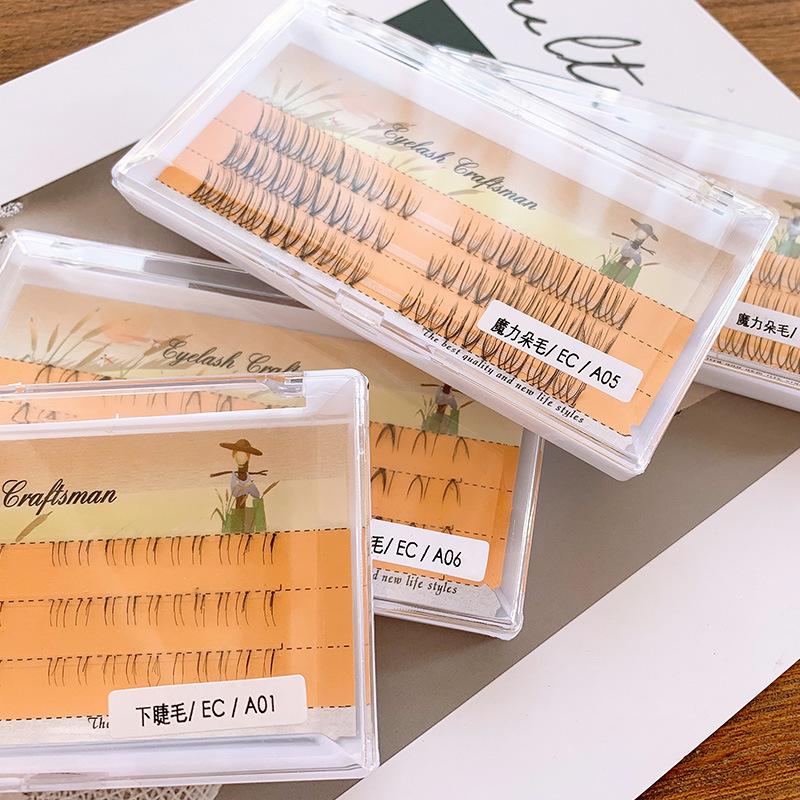Piecewise simulation of the next eyelash single whole cluster lazy natural thick grafting eyelash false eyelash mascara details Picture
