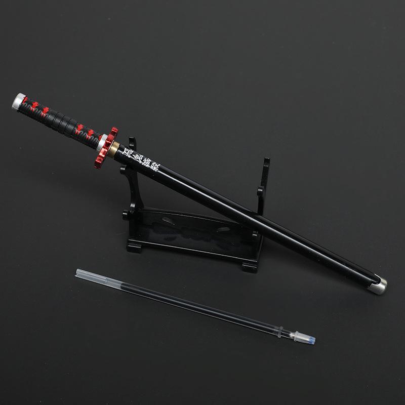 鬼灭之刃刀 中性笔创意卡通玩具可换芯 动漫周边学生文具桌面摆件详情图10