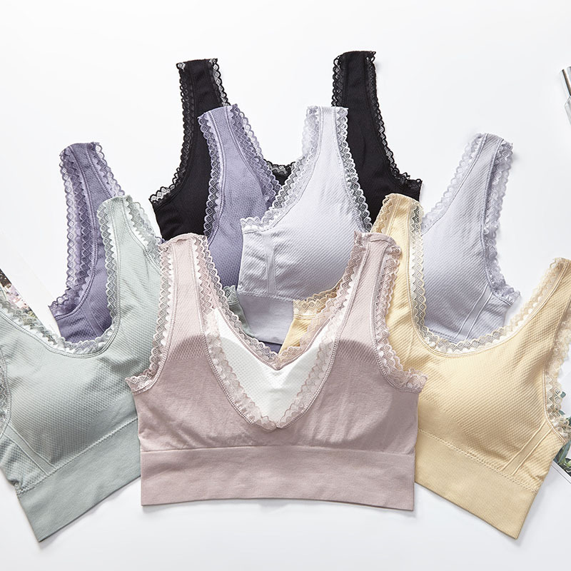 新款肥码140~200斤舒适轻薄舒适柔软性感蕾丝花边背心女内衣