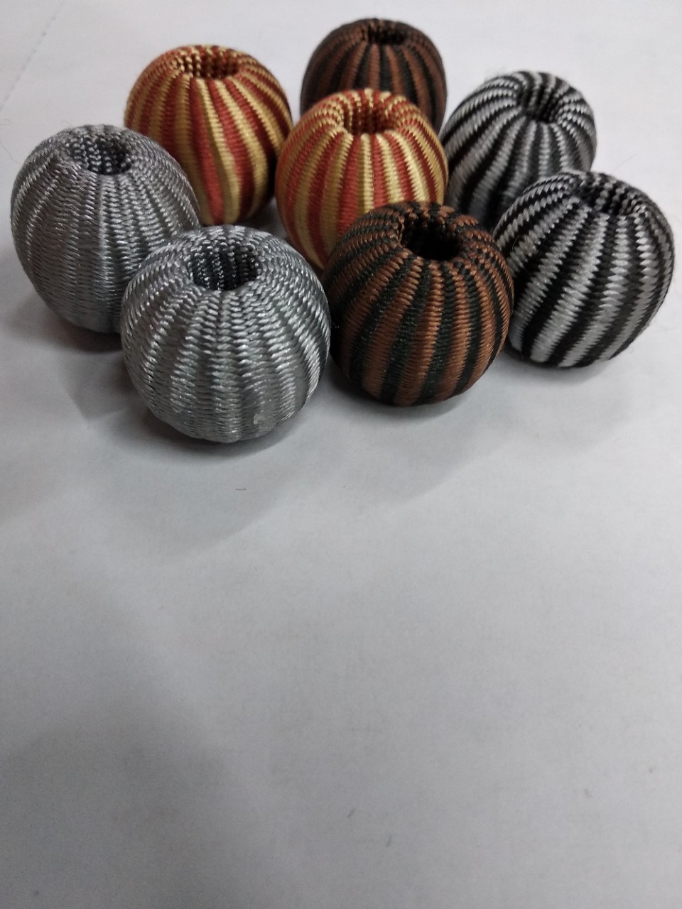 Direct Supply Mixed Two-Color Antique Polyester Woven Tassel Personality Wood Bead Pendant Chinese Wind Su Hanging Fringe Accessories details Picture