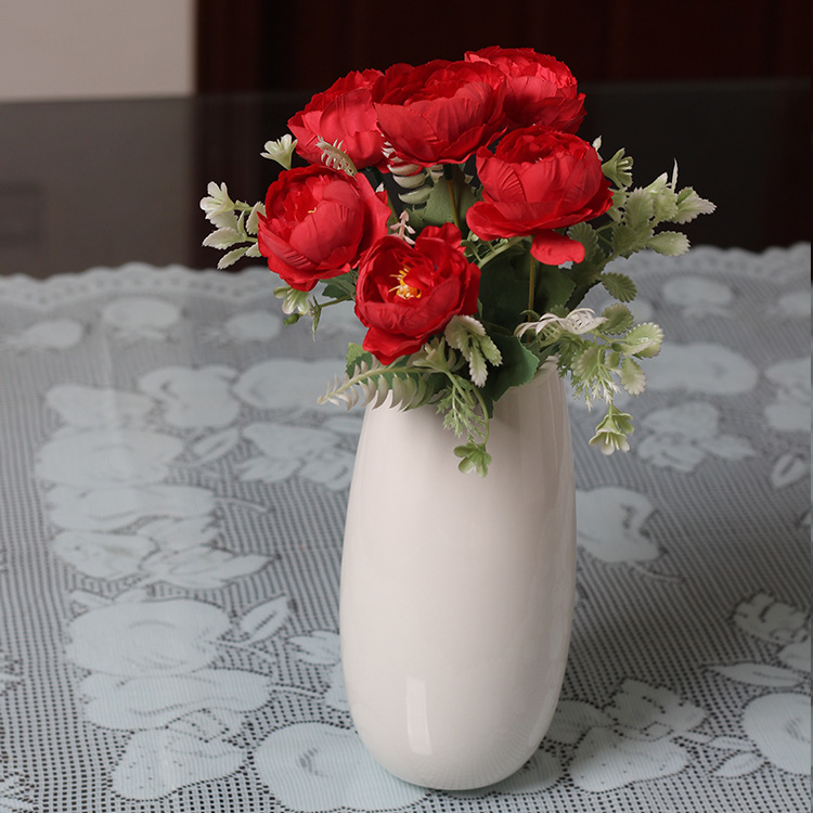 Silk fabric peony artificial flower handles, door knocker decorative flowers, silk flower artificial flowers, wall decorations, hanging decorations, Amazon supply undefined