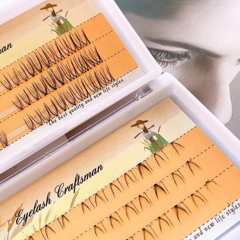 Piecewise simulation of the next eyelash single whole cluster lazy natural thick grafting eyelash false eyelash mascara Specification drawing