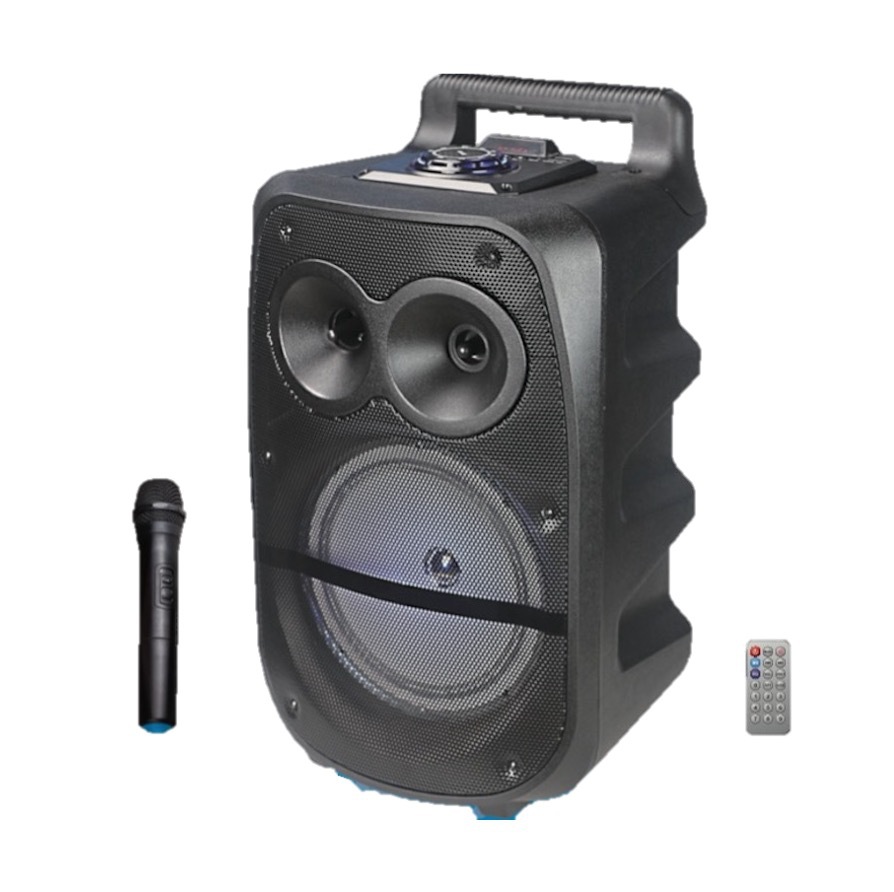 Cmik 8-inch square dance audio system, outdoor performance mobile trolley speaker, home karaoke, high power with wireless microphone