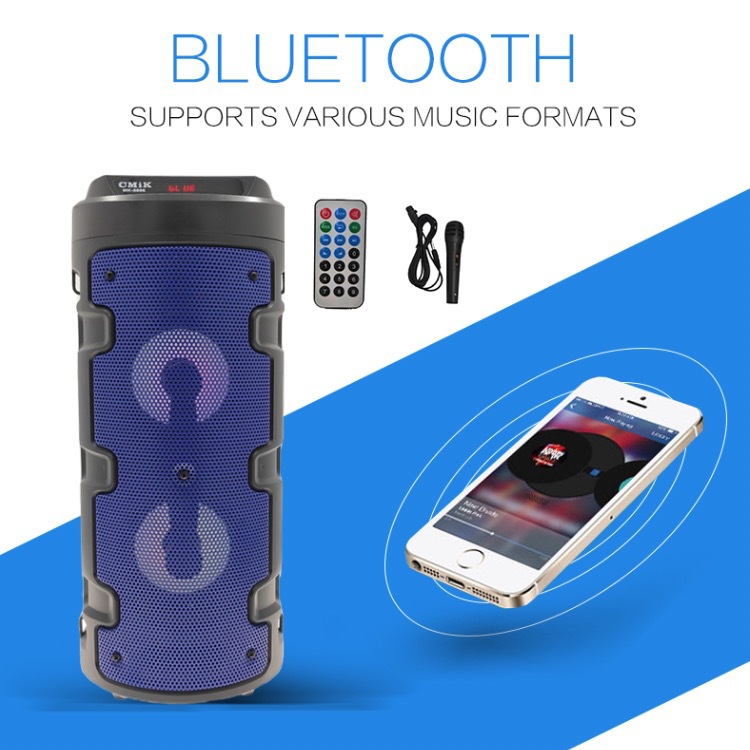 Source factory wireless Bluetooth speaker, dual speakers, outdoor portable high-volume square dance, USB flash drive, memory card speaker details Picture