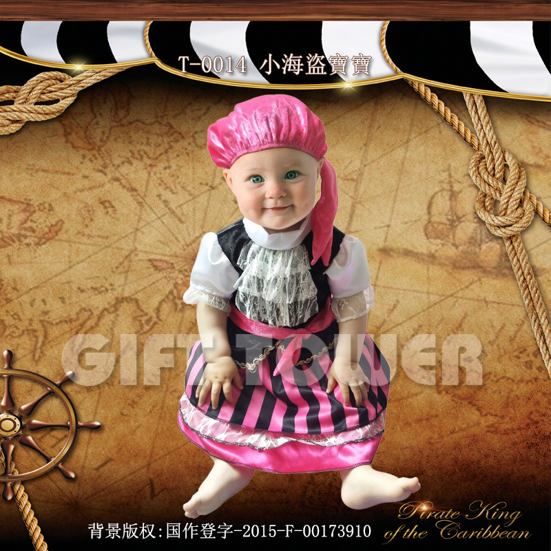 Hwan-woo's cute pirate little vampire Halloween playful children's costume, masquerade ball sleeping bag cosplay costume