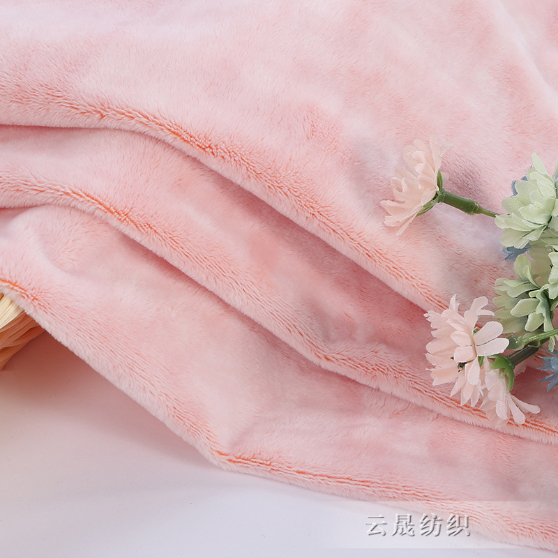 Crystal fleece, Baby Joy fleece, plain Baby joy fleece fabric, brushed flower craft, home textile and home wear, ready-made fleece, custom wholesale details Picture