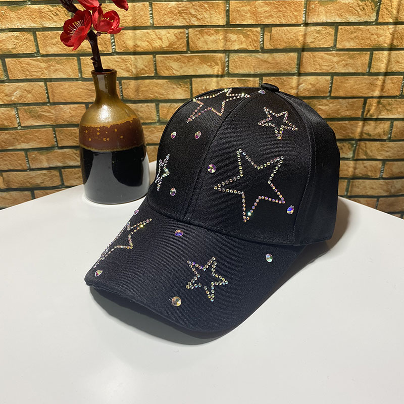 网红同款NYC水钻棒球帽女逛街时尚鸭舌帽旅游百搭防晒遮阳帽子男详情图10