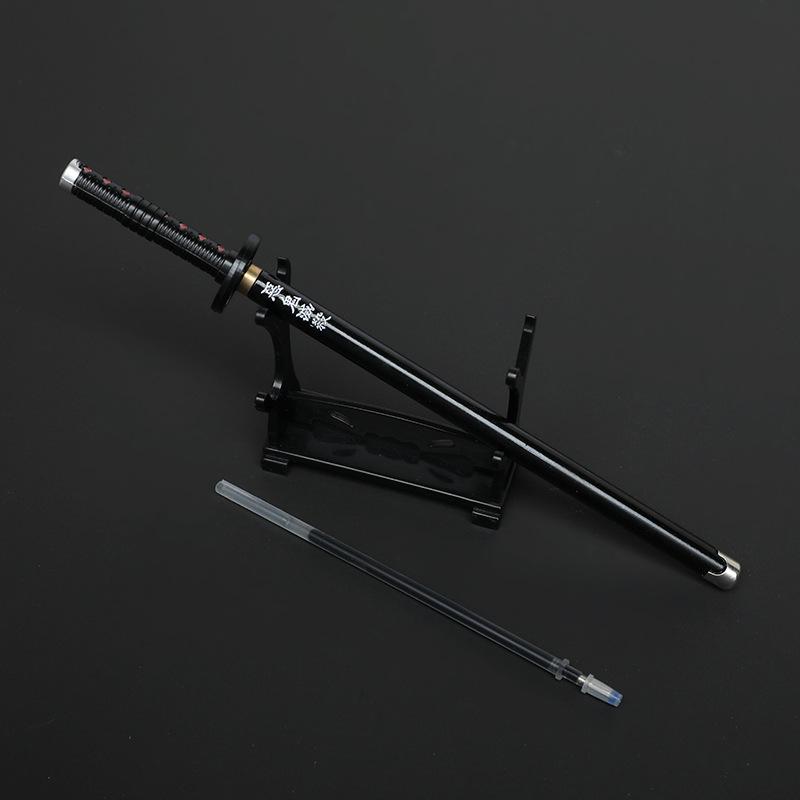 鬼灭之刃刀 中性笔创意卡通玩具可换芯 动漫周边学生文具桌面摆件详情图16