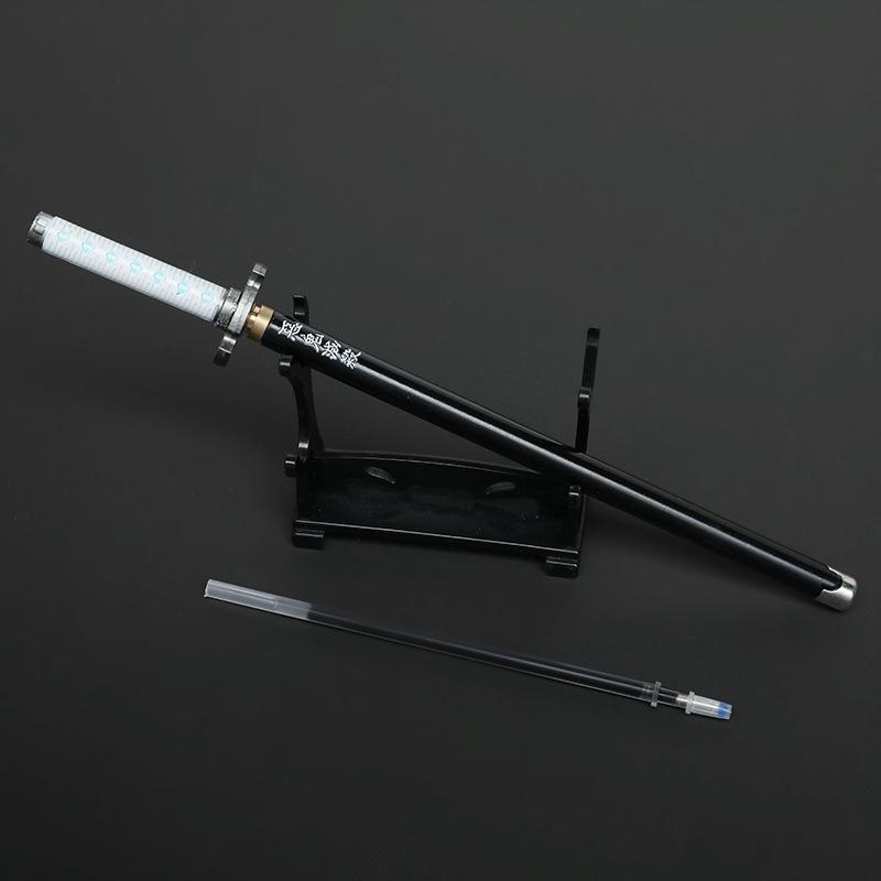 鬼灭之刃刀 中性笔创意卡通玩具可换芯 动漫周边学生文具桌面摆件详情图11