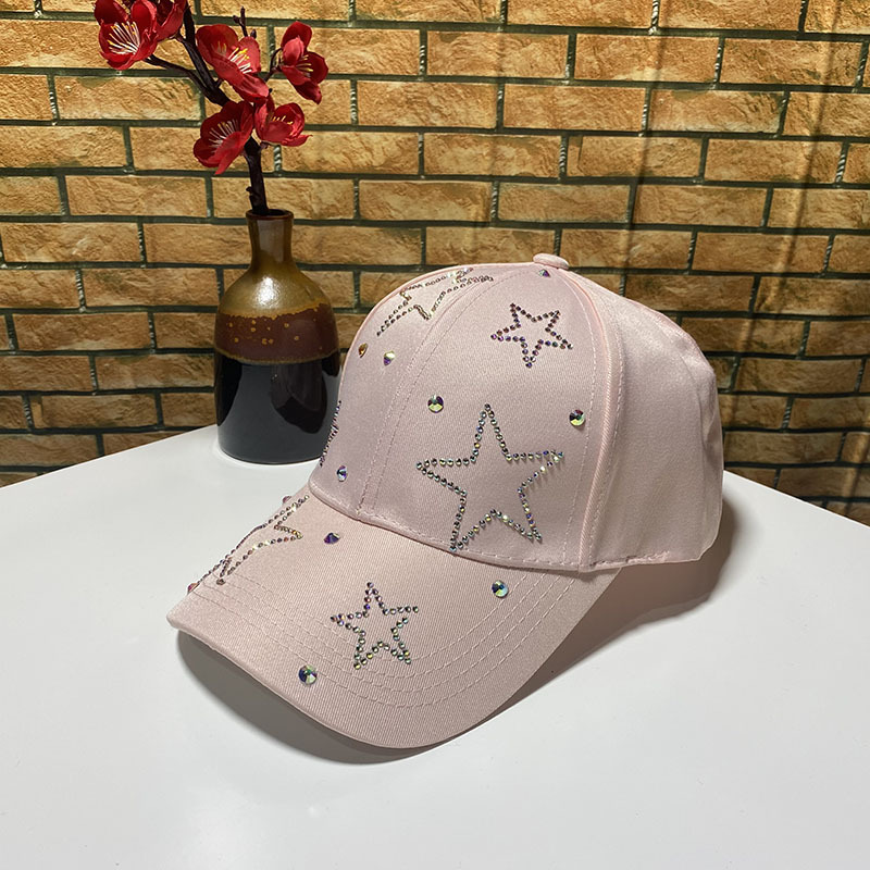 网红同款NYC水钻棒球帽女逛街时尚鸭舌帽旅游百搭防晒遮阳帽子男详情图8