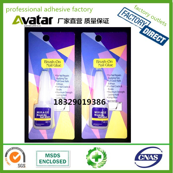 Tips glue nail glue散装卡装  单支卡装 吸卡装 盒装指甲胶细节图