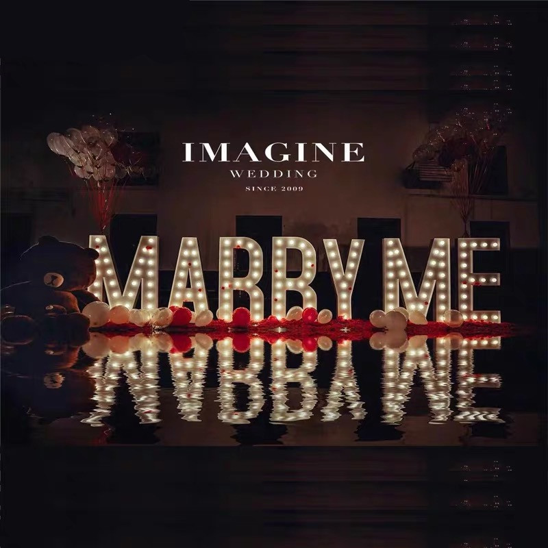 Large bulb letter light LED illuminated letters, retro and rusted, personalized bar standing shape, custom-made KTV mini numbers, 1 meter high, custom-made large