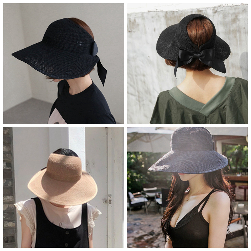 Korean breathable cool hat, sun protection hat, women's summer face shield, UV protection, foldable, versatile and casual hat for outings details Picture