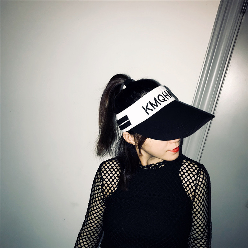 Korean-style casual sports open-top hats, outdoor running baseball caps, sun protection and sunshade sun hats, tennis baseball caps for women