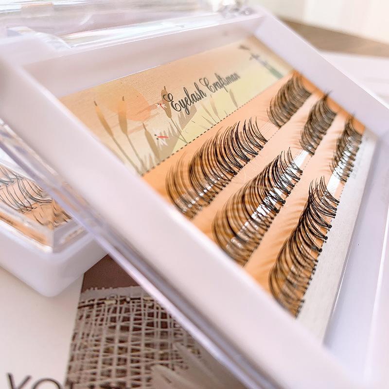 Piecewise simulation of the next eyelash single whole cluster lazy natural thick grafting eyelash false eyelash mascara Item Picture