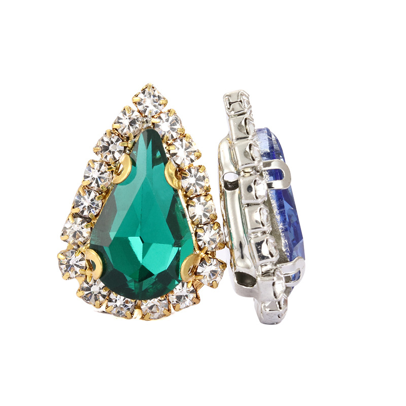 Xiaopu Crystal Sharp Drop Crystal Buckle, diy clothing accessories, headwear accessories, claw chain edge, hand-sewn claw diamond Item Picture