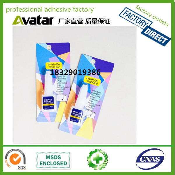 ANTONIO BRUSH-ON NAIL GLUE Antonio brush - on nail glue Yellow card 10g nail glue