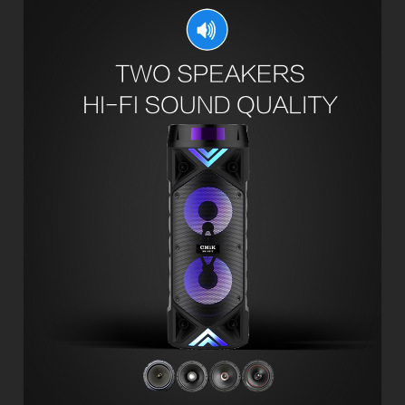 cmik high-power portable subwoofer, portable Bluetooth speaker, large speaker, App card, outdoor audio speaker Item Picture