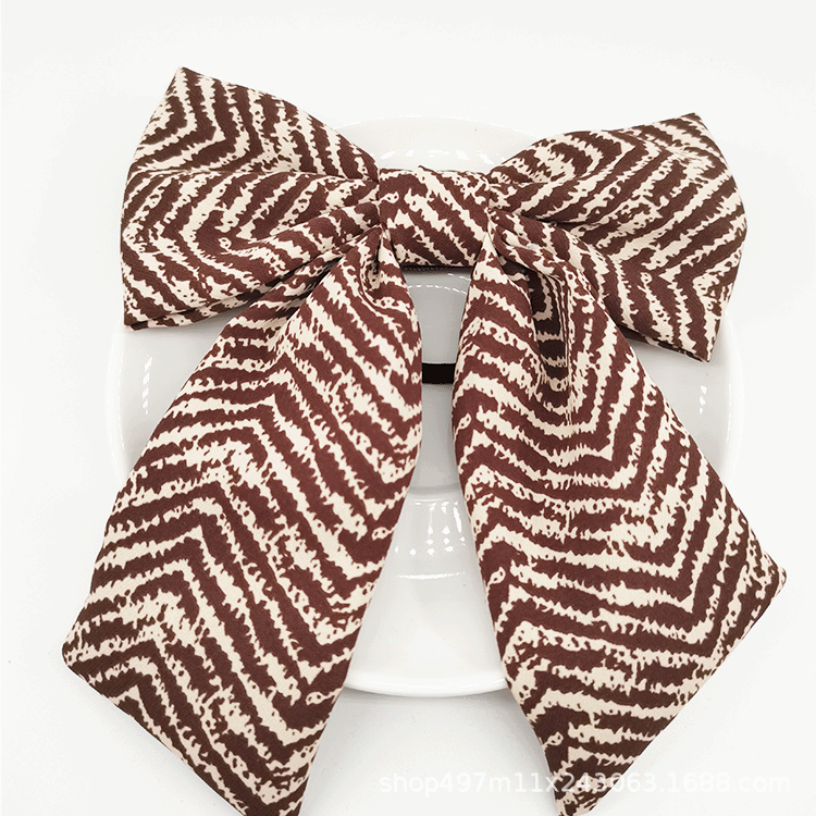 Lace Double Bow Back Head Hair Clip Small Fresh Fashion Simple One-Line Clip Hair Accessories Manufacturers Item Picture