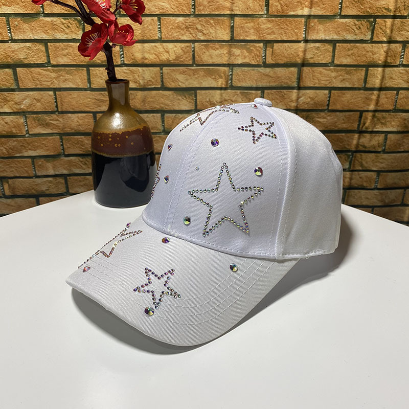 网红同款NYC水钻棒球帽女逛街时尚鸭舌帽旅游百搭防晒遮阳帽子男详情图14