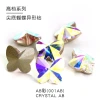 High-end butterfly-pointed bottom irregular-shaped nail water diamond 9*10 butterfly diamond nail accessory diy mobile phone sticker diamond undefined