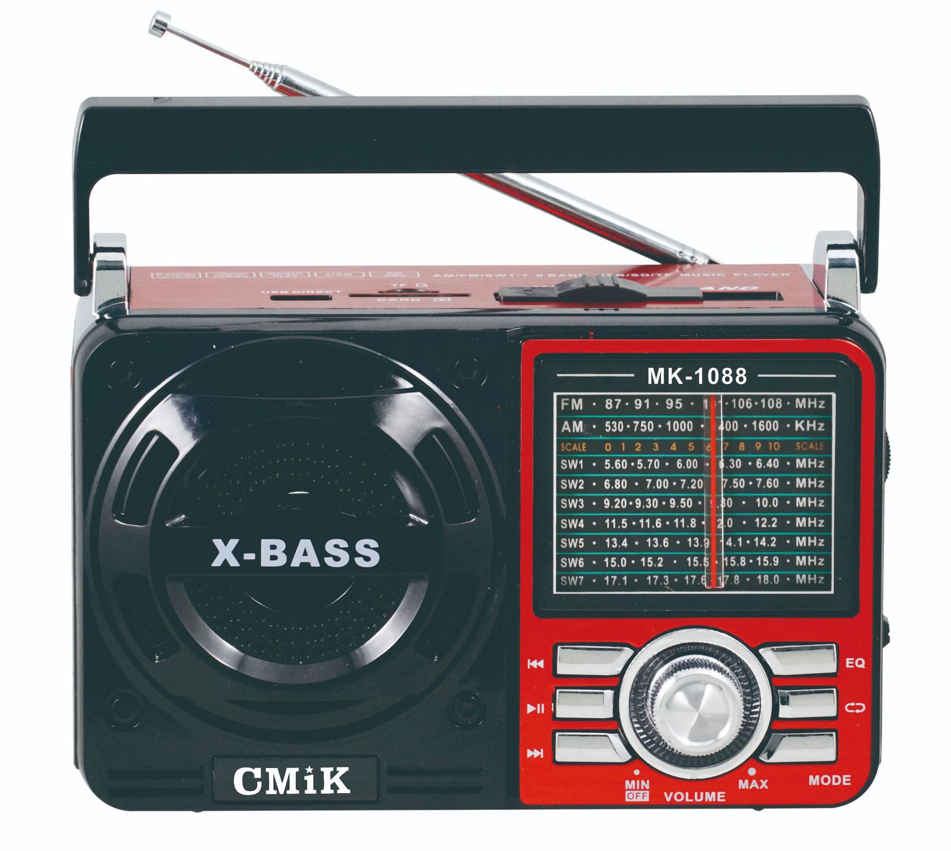 cmik FM multi-band retro radio, card radio, MP3 player with flashlight, customized for export Item Picture